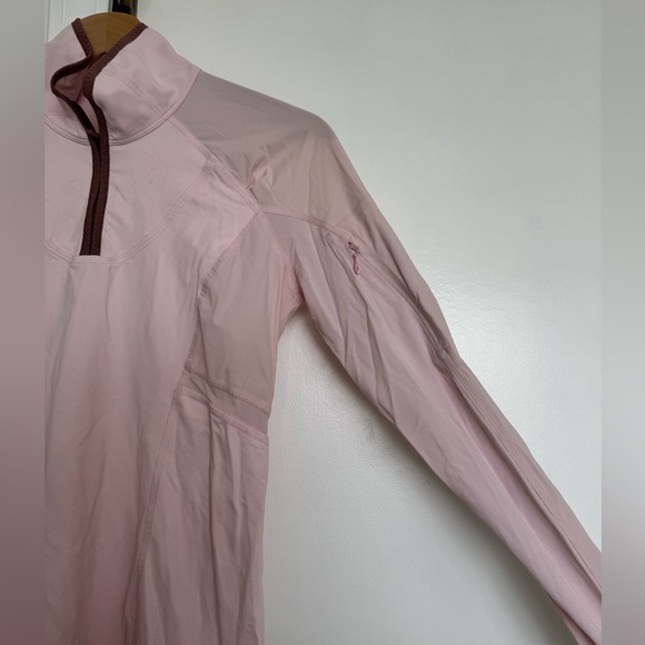Lululemon Trail Bound 1/2 Zip Long-Sleeve Top - Strawberry Milkshake Size 4 - Picture 4 of 7